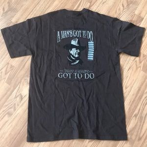 John Wayne t-Shirt shirt tee brown medium NWOT
